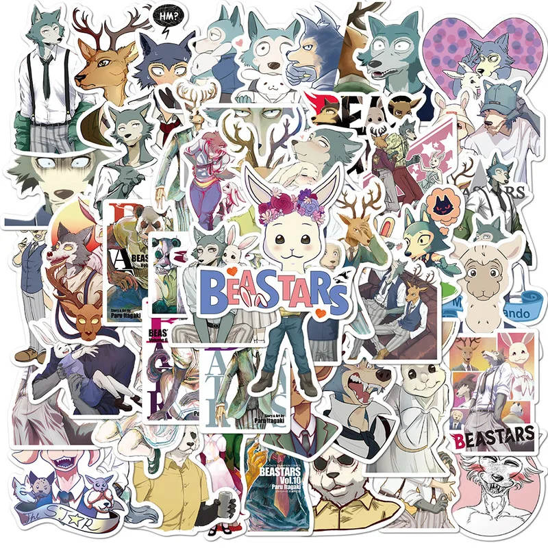 Наклейки в стиле аниме BEASTARS 10/50 шт. | Игрушки и хобби