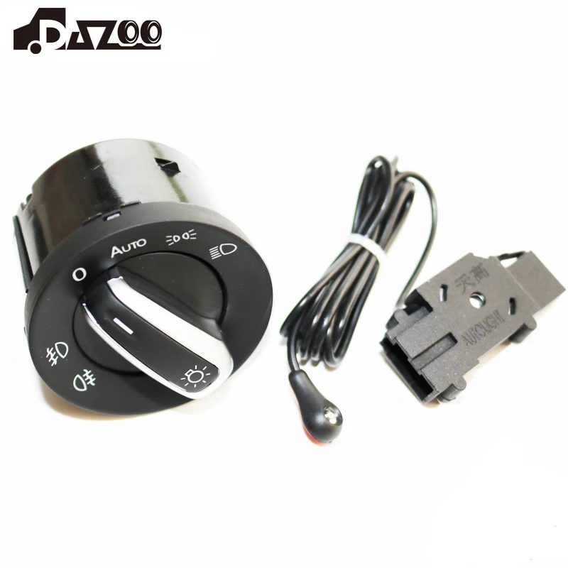 Headlight Switch Headlight Sensor Switch Auto Headlight Switch Sensor For VW Golf 6 2008-2012 Tiguan-Touran 2003-Jetta 1.4T
