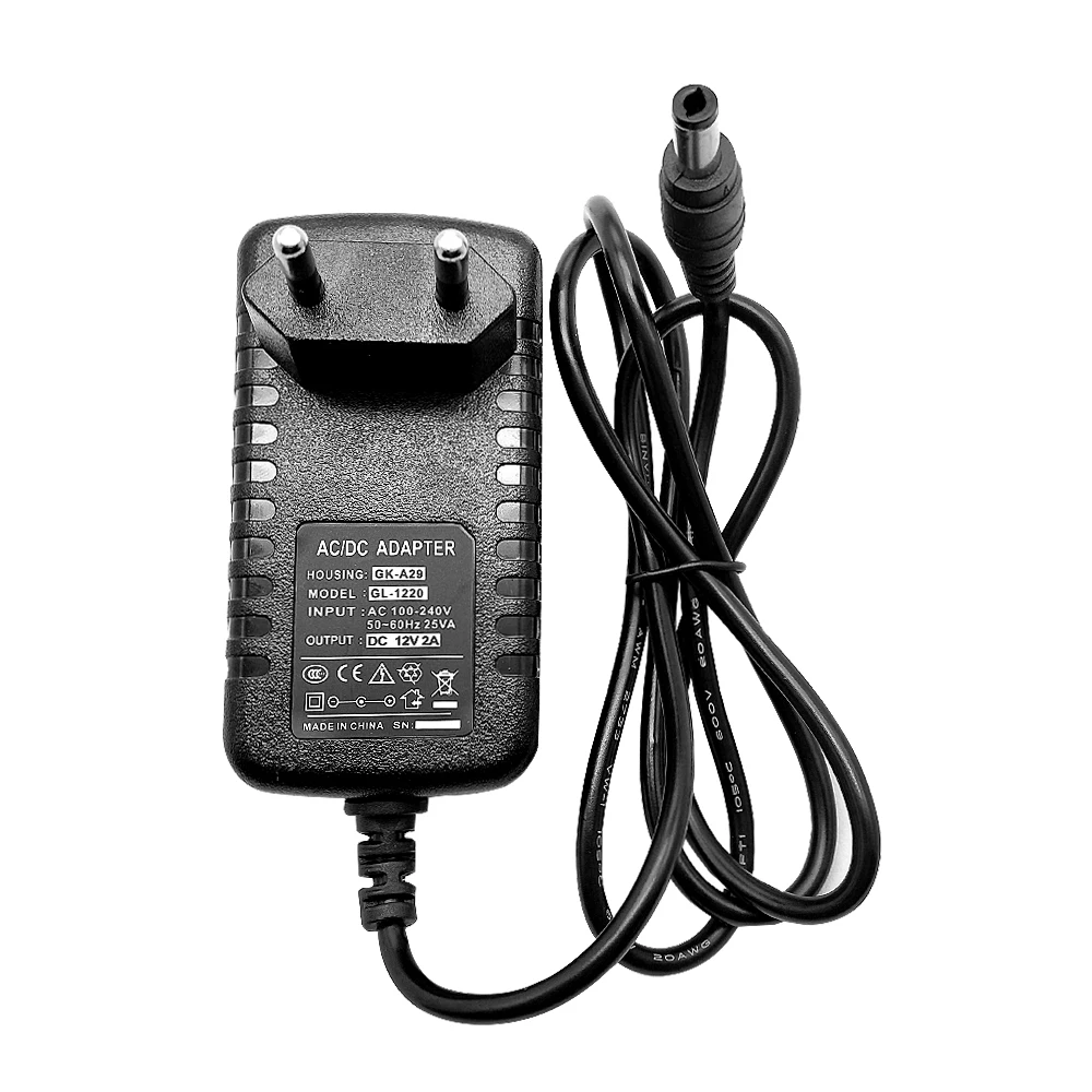 

Universal Power Adapter DC 12V 2A Supply Charger adapter Eu Us For LED Light Strips Led Lamp led light