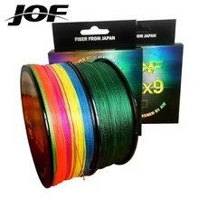 JOF, 9 прядей, 500 м, 300 м, 100 м, ПЭ плетеная рыболовная леска, tresse peche, для морской рыбалки, улучшенный Экстремальный, суперпрочный