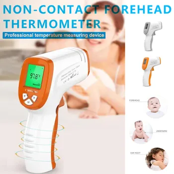 

Infrared Non-contact Thermometer Muti-fuction LCD Digital Backlight Forehead Body Thermometer for Kids Baby Adult