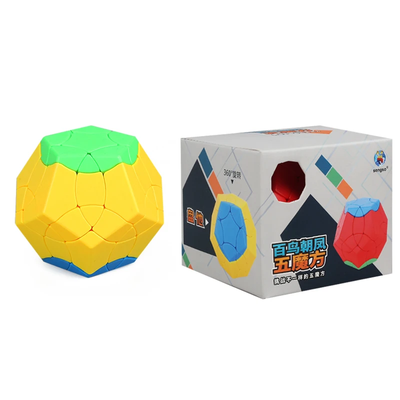 ShengShou BaiNiaoChaoFeng 12 Сторон Wumofang magico Cubo 3 боковых цветов Профессиональный скоростной куб обучающий игрушки для детей новейший