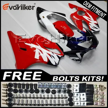 

Custom fairing motorcycle bodywork kit for CBR600F4i 2004-2007 ABS motorcycle panels Injection mold red+Gifts