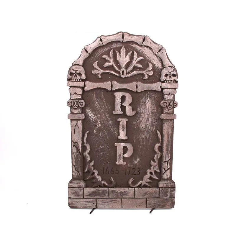 1pc Random Color Halloween Skeleton Tombstones Stereoscopic Foam Decor Party Haunted House Bar Grisly Stone Scene Props Yard