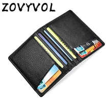 ZOVYVOL RFID держатель для карт, черный кошелек, коровья кожа, унисекс, кошелек для карт, высокое качество, Повседневный Кошелек, тонкий мини-кошелек