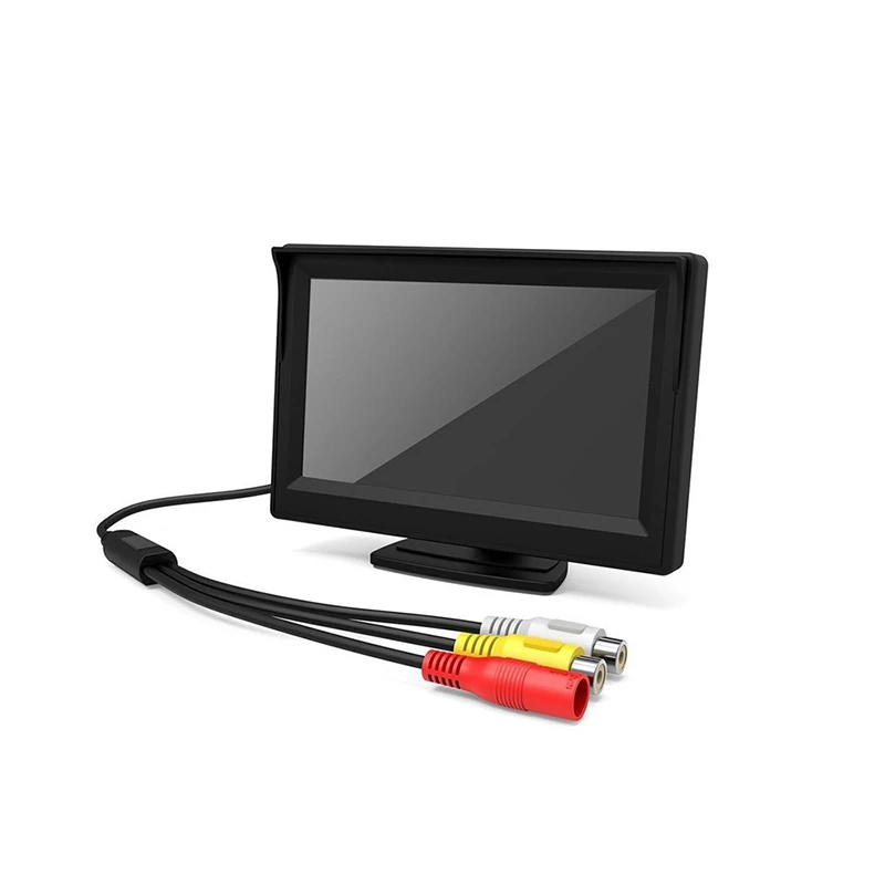 Автомобильный монитор 5 дюймов TFT LCD камера заднего вида IR универсальная