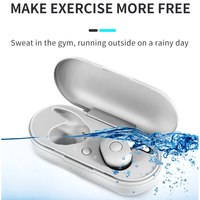 TWS Wireless Bluetooth Earphone Wireless Headphones Headset Stereo Sports Earbuds with Mic for iPhone Andorid gaming headset