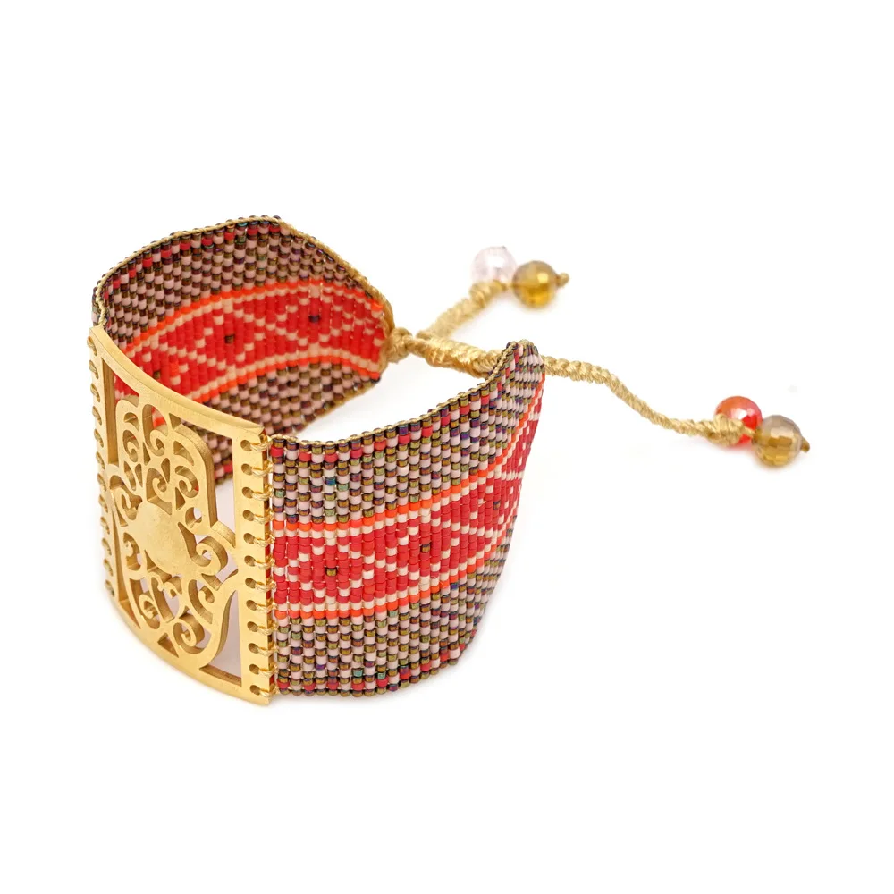 Браслеты JOYE из нержавеющей стали, браслет Boho MIYUKI, браслеты с кабелем, антикварные, ручной работы, Регулируемый мужской браслет, Прямая поставка, поставщик