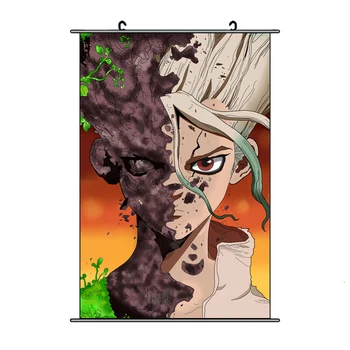 

Anime Dr. Stone Ishigami Senkuu Wall Scroll DIY Custom HD Print Poster Home Decor