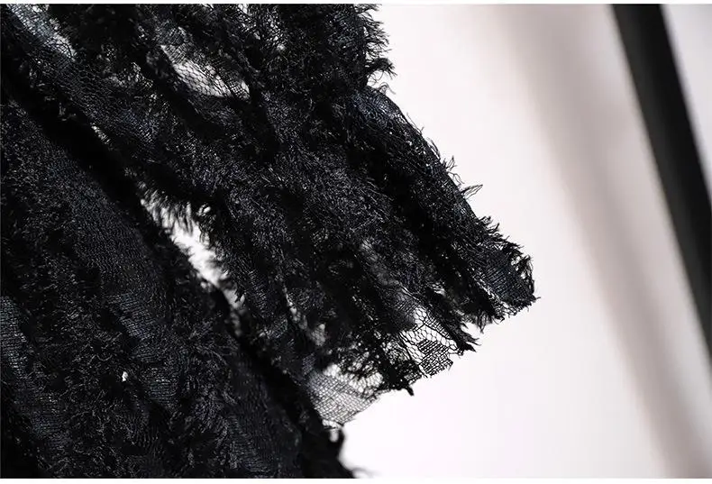 Women Plus size Lace Dress Casual 5XL 6XL Autumn Long Sleeve Office Lady Dress Big Larges Size Elegant Black Lace Party Vestidos