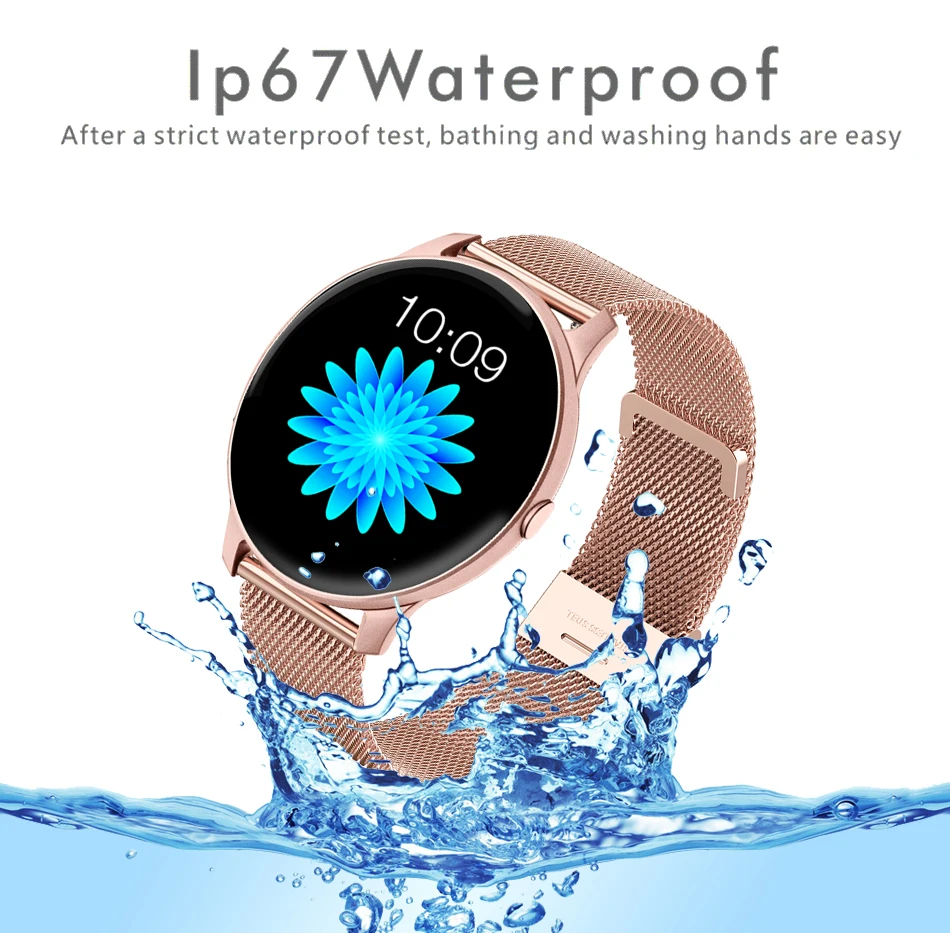 LIGE 2020 Fashion Smart Watch Ladies Heart Rate Blood Pressure Multifunctional Sport Watch Men Woman Waterproof Smartwatch Women 4
