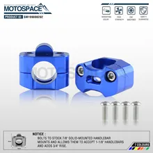 Алюминиевые тиски из металлического сплава для мотоцикла 22 мм 7/" Руль Riser Mount Irbis Bars kayo Motocross Enduro MX TTR T 250 части