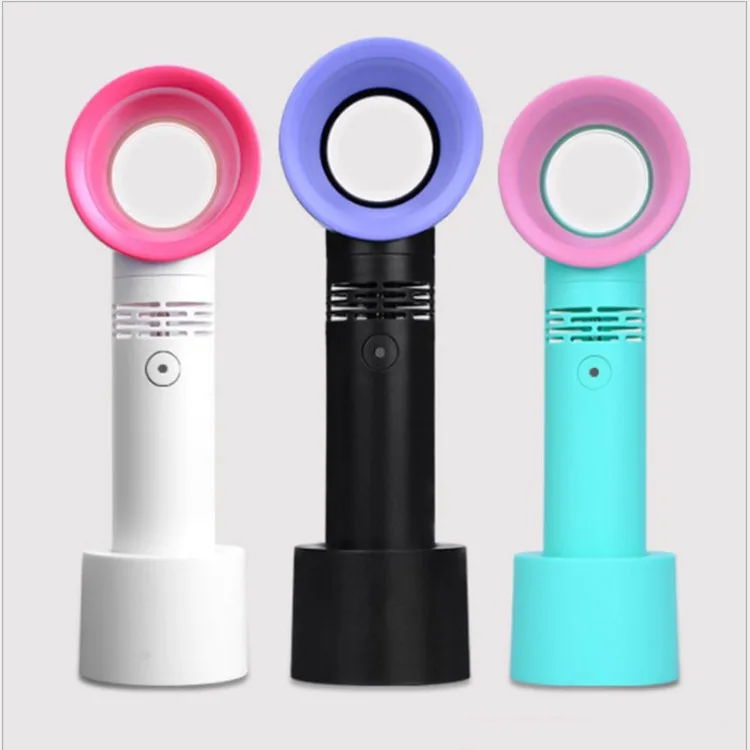 

South Korea Zero9 New Style Hand-Held USB Rechargeable Portable Bladeless Fan Desktop Creative Mini Fan