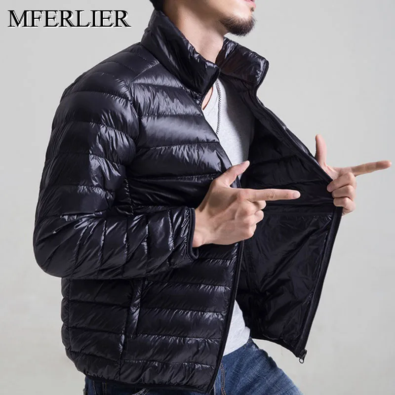 Весенне-осенние пуховики 5XL 6XL 7XL 8XL Бюст 142 см плюс размер куртки мужские