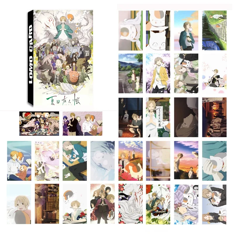 30 листов/набор японского аниме мисс Кобаяши Дракон горничной, Natsume Yuujinchou LOMO карты мини Открытка карта