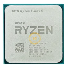 Processador amd ryzen 5 5600x r5 5600x, 3.7 ghz. hexa core, cpu 7nm, 65w, cache l3 = 32m, sockete am4, 100-000000065