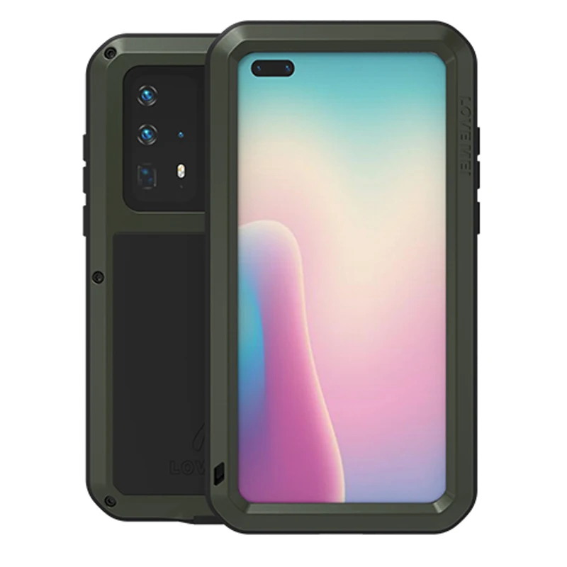 Водонепроницаемый металлический чехол для Huawei P40 Pro ударопрочный