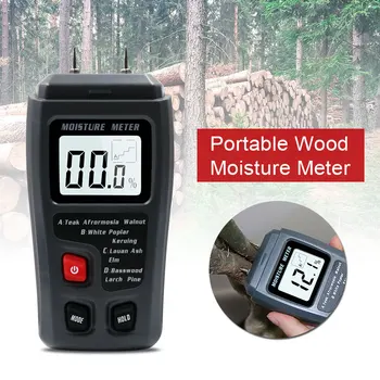 

Durable Wooden Tester ABS Floor Grey Practical Tool Moisture Tester Portable Humidity Measuring Instrument LCD Instrumentation