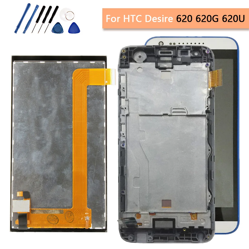 1280x720 супер ЖК-дисплей для HTC Desire 620 5 0 &quot620G 620U 620T Сенсорный экран дигитайзер
