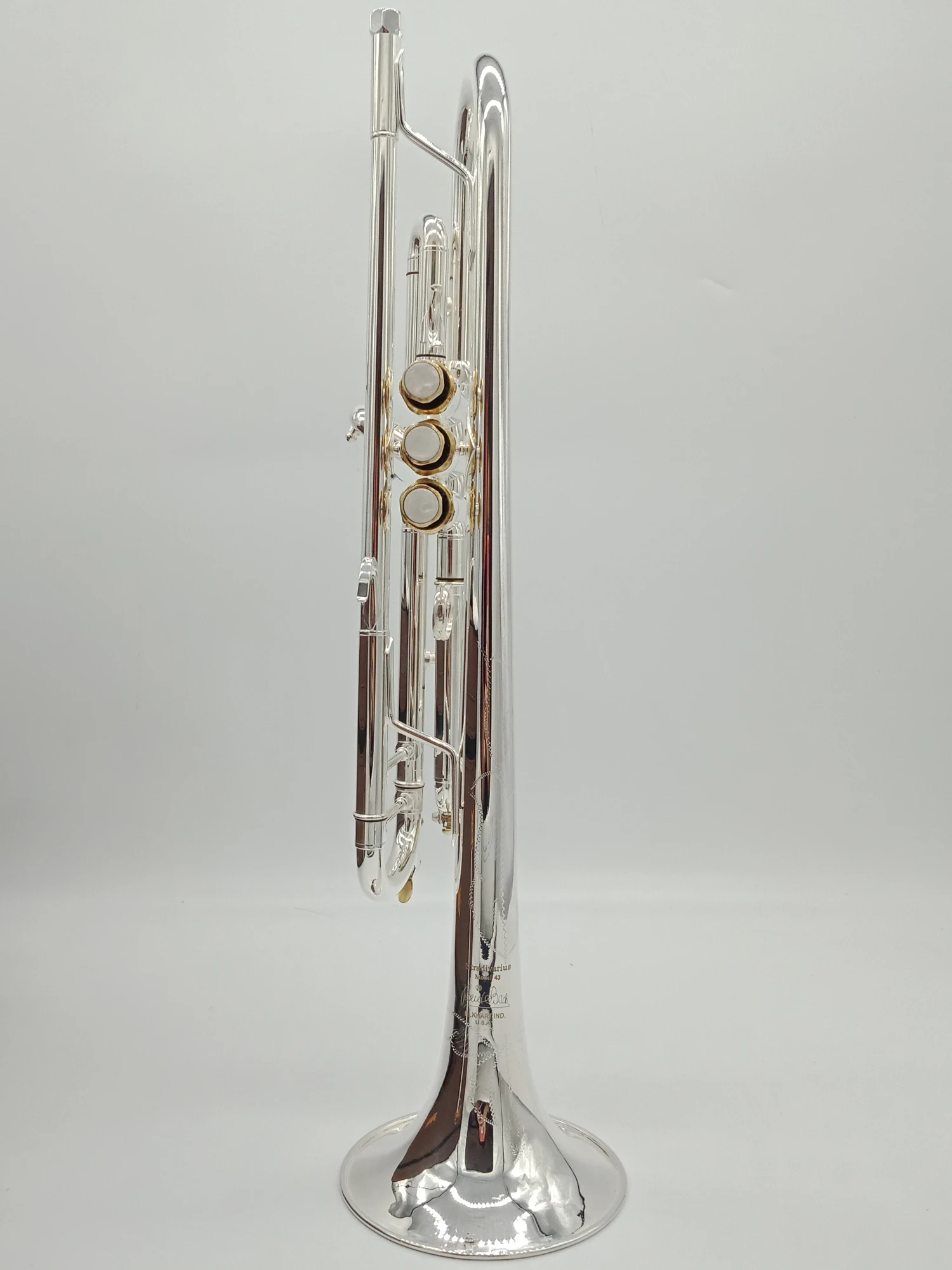 New De Xin Bb Trumpet LT180S-43 Silver Plated Gold Keys Music Instruments Profesional Trumpets Student Included Case Mouthpiece