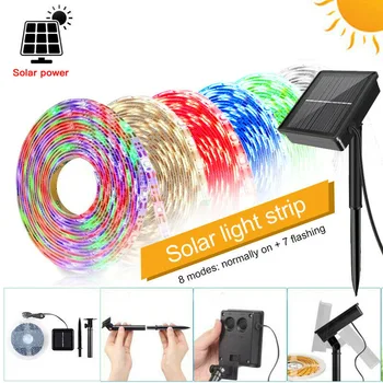 

Solar light strip led2835 outdoor waterproof courtyard decoration Christmas day colorful luminous light strip