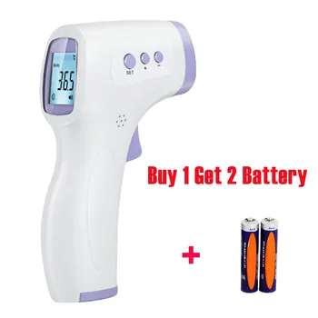

2020 Non-contact IR Infrared Digital LCD Thermometer With 2 Battery Forehead Body Temperature Measurement Tool For Baby Adult