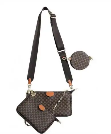 

New fashion MULTI POCHETTE FELICIE bag chain three piece high quality real leather speedy bag metis bag with dust bag and bOX