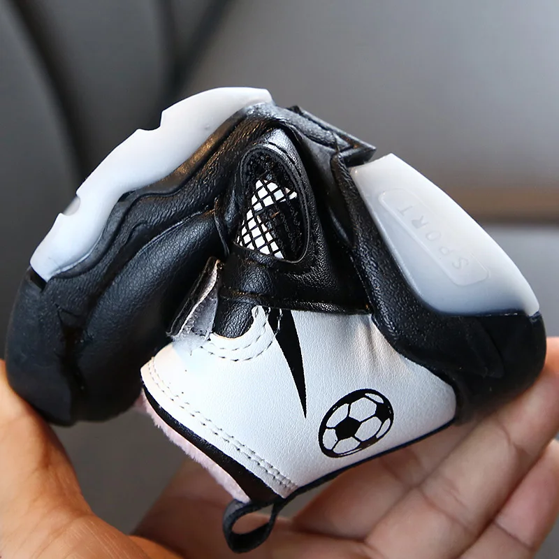 JUSTSL Boys Girls Sports Cotton Shoes New autumn winter Childrem Warm Snow Toddler Shoes Kids Casual Boots