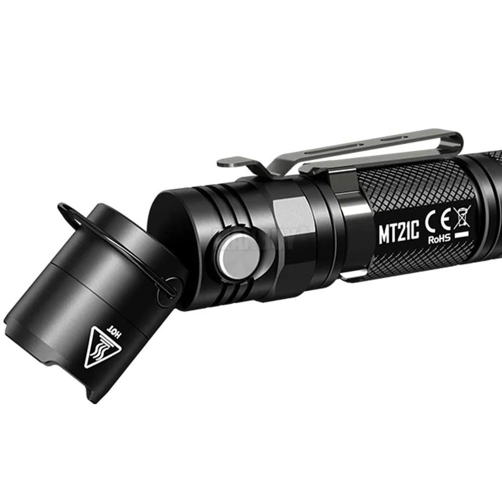Топ продаж NITECORE MT21C+ 18650 Многофункциональный светодиодный фонарик с возможностью регулировки на 90 градусов наружный портативный фонарь для повседневного использования