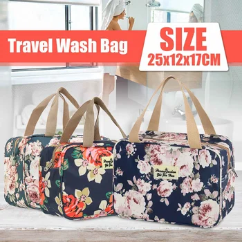 

Waterproof Cosmetic Bags Women Printing Storage Organizer Handbag Travel Toiletry Bag Women Makeup Necessaries