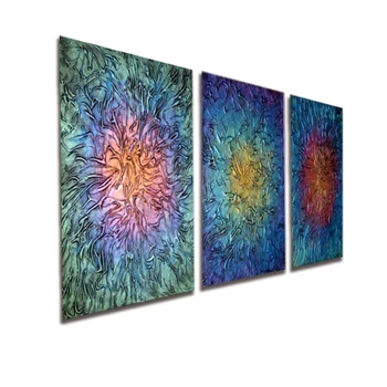 

Hand-painted 3 Pieces Abstract Group Oil Painting Modern Canvas Panel Wall Picture Heavy Texture Wall Art 3pcs/set