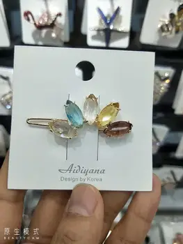 

David Zhang SUMMER multi color high level zircon hair clip accesary for women party queen welcome wholesale