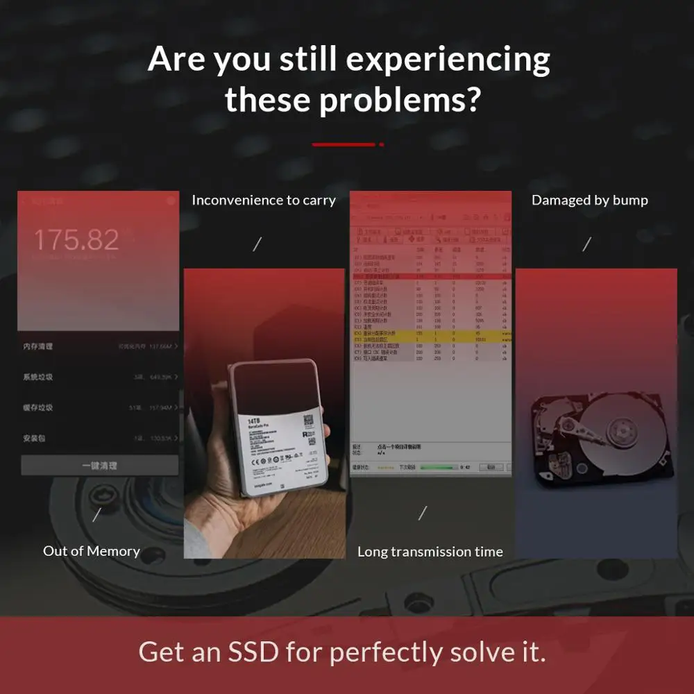 ORICO внешний SSD жесткий диск 1 ТБ 128GB 256GB 512GB SATA mSATA NVME Портативный твердотельный