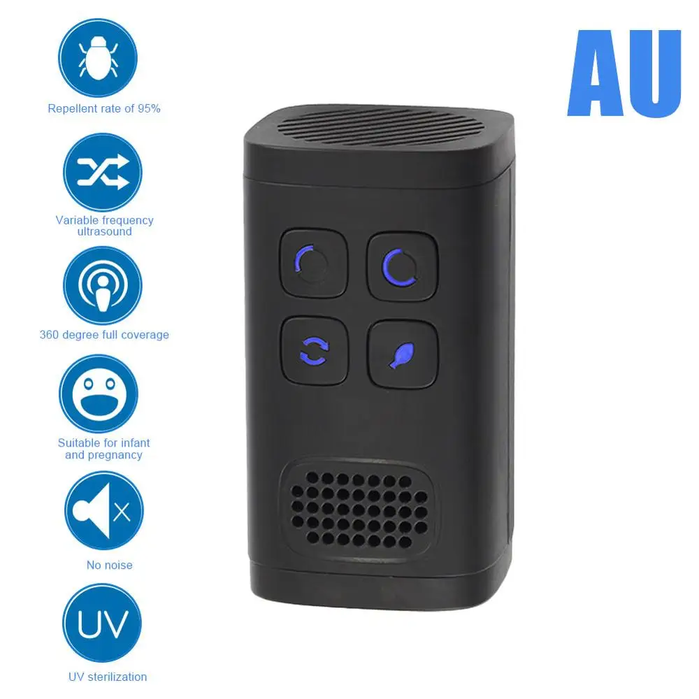 

Ultrasonic Mite Removal Device Home Wireless Ultrasonic Mini Killer Anti Mosquito Pest Defender No Side Effects For Home