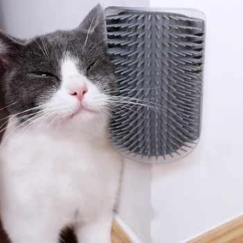 

Home Removable Cat Pet Massage Comb Corner Scratching Rubbing Tool Brush Pet Hair Removal Grooming Cleaning Accessories Supplies