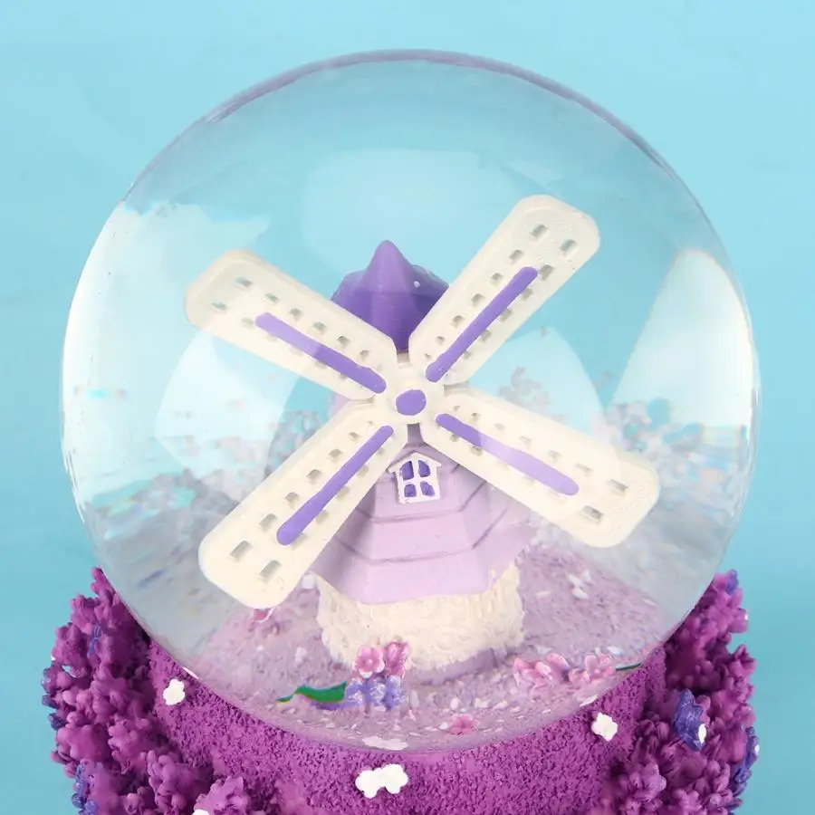 Снежный шар музыкальная шкатулка орнамент милый мультфильм хрустальный шар снежные огни ремесла прекрасный подарок на Рождество День Святого Валентина подарок