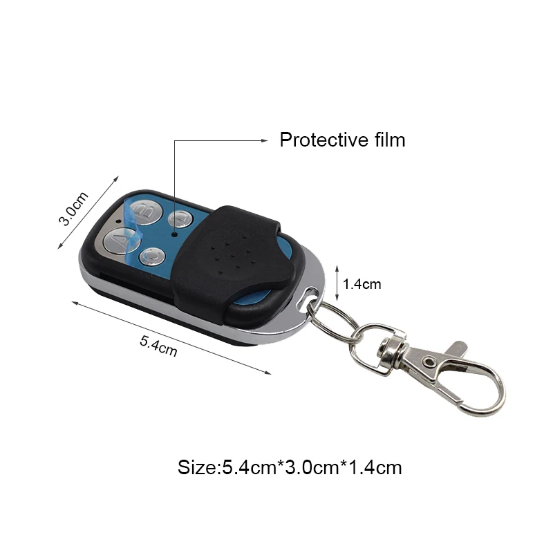 Self-copy 433MHz Remote Control Gate Transmitter Clone Fixed Learning Code Duplicator Universal Keychain Barrier PT2262 PT2264 eufy smart lock