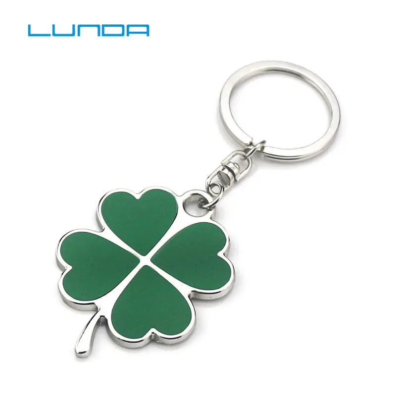 

3D Zinc Alloy Key Chain Four-leaf clover Keychain Key Ring And Home Key Ring Holder Housekeeper For Toyota Bmw Honda Skoda VW