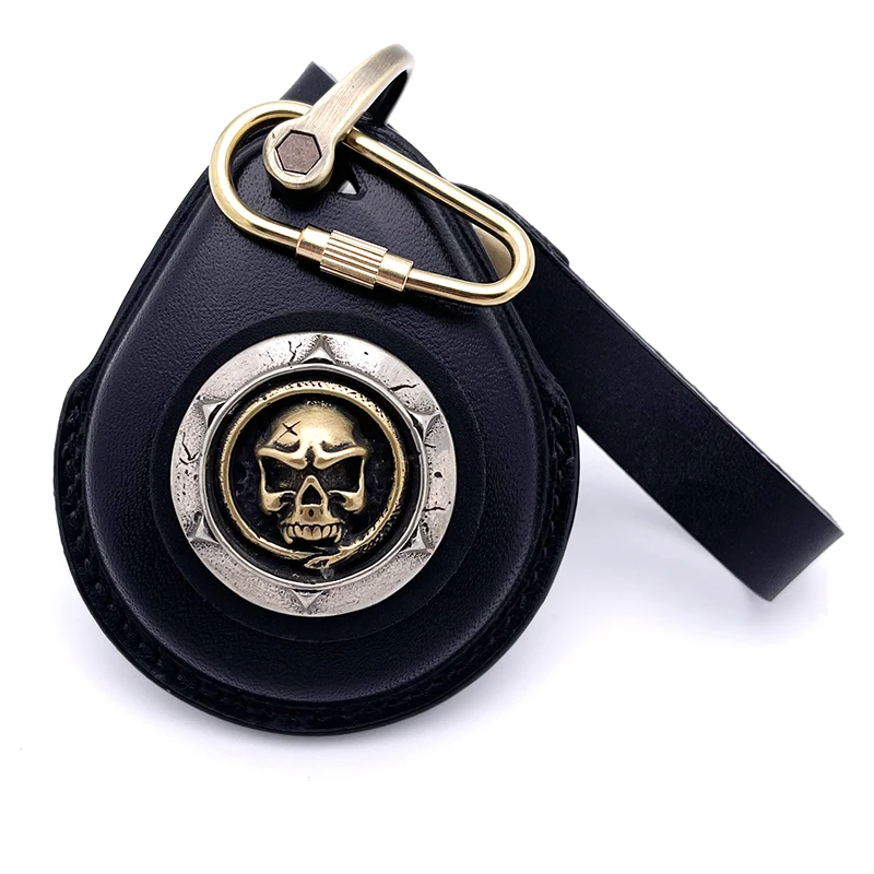 Smart Key Custodia In Vera Pelle Fob Cover Per Harley Davidson Indian 883 X48 1200 Street Glide Portachiavi Modifica In Ottone Puro