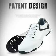 PGM/обувь для гольфа; мужские лакированные кроссовки с защитой от скольжения; супер водонепроницаемый светильник; дышащие кроссовки