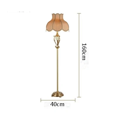 floor lamp Европейский стиль Медная настольная лампа для спальни прикроватная мраморная Гостиная Кабинет вилла креативные французские медные Роскошные Настольные Лампы - Цвет абажура: floor lamp