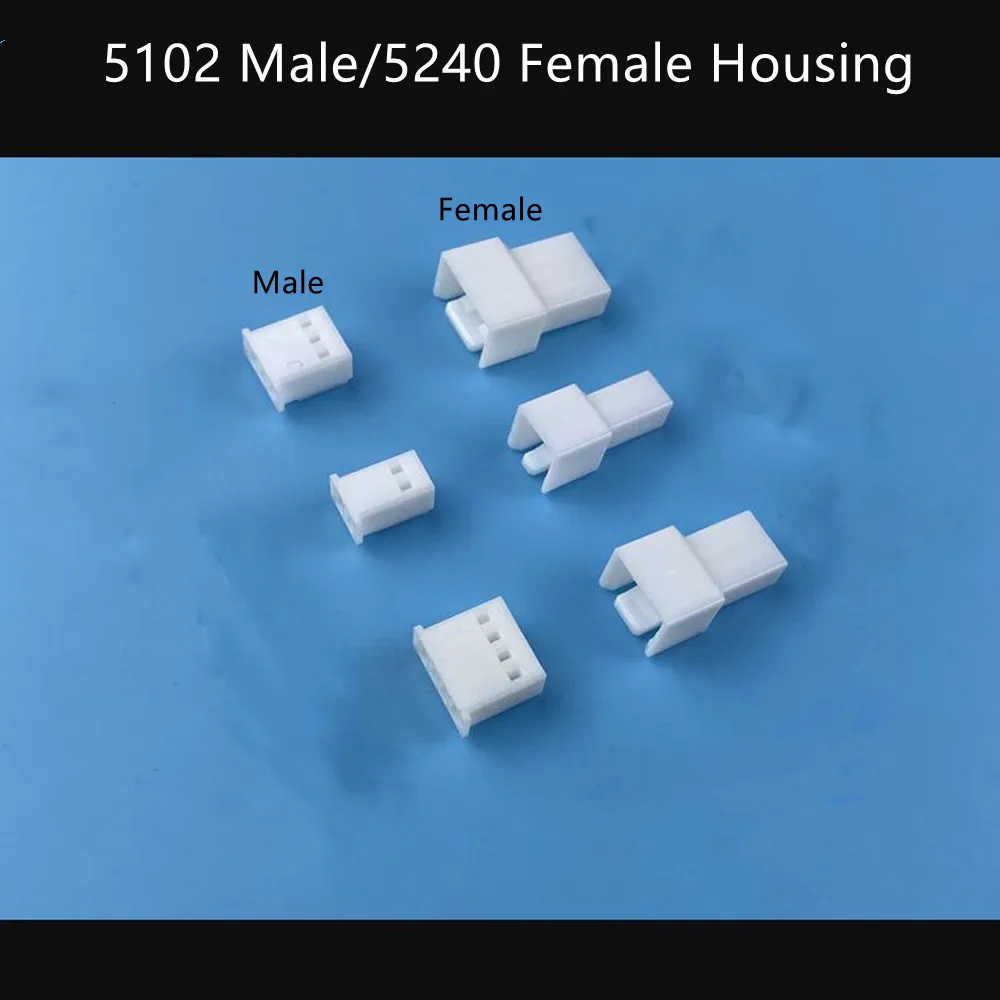 

1000PCS/1LOT 5102 5240 2.5mm Connector Male/Female Plug Plastic Shell Housing 2/3/4/5/6P