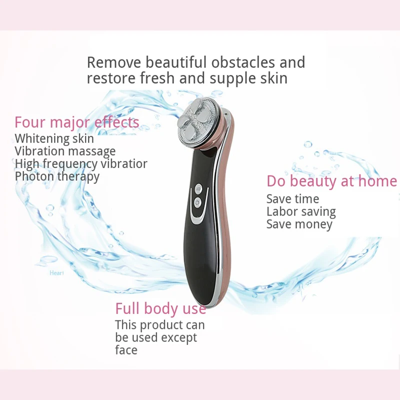  RF LED Photon Radiofrequency EMS beauty instrument Face Lifting skin Tighten Wrinkle Removal USB Sk - 4000463116406