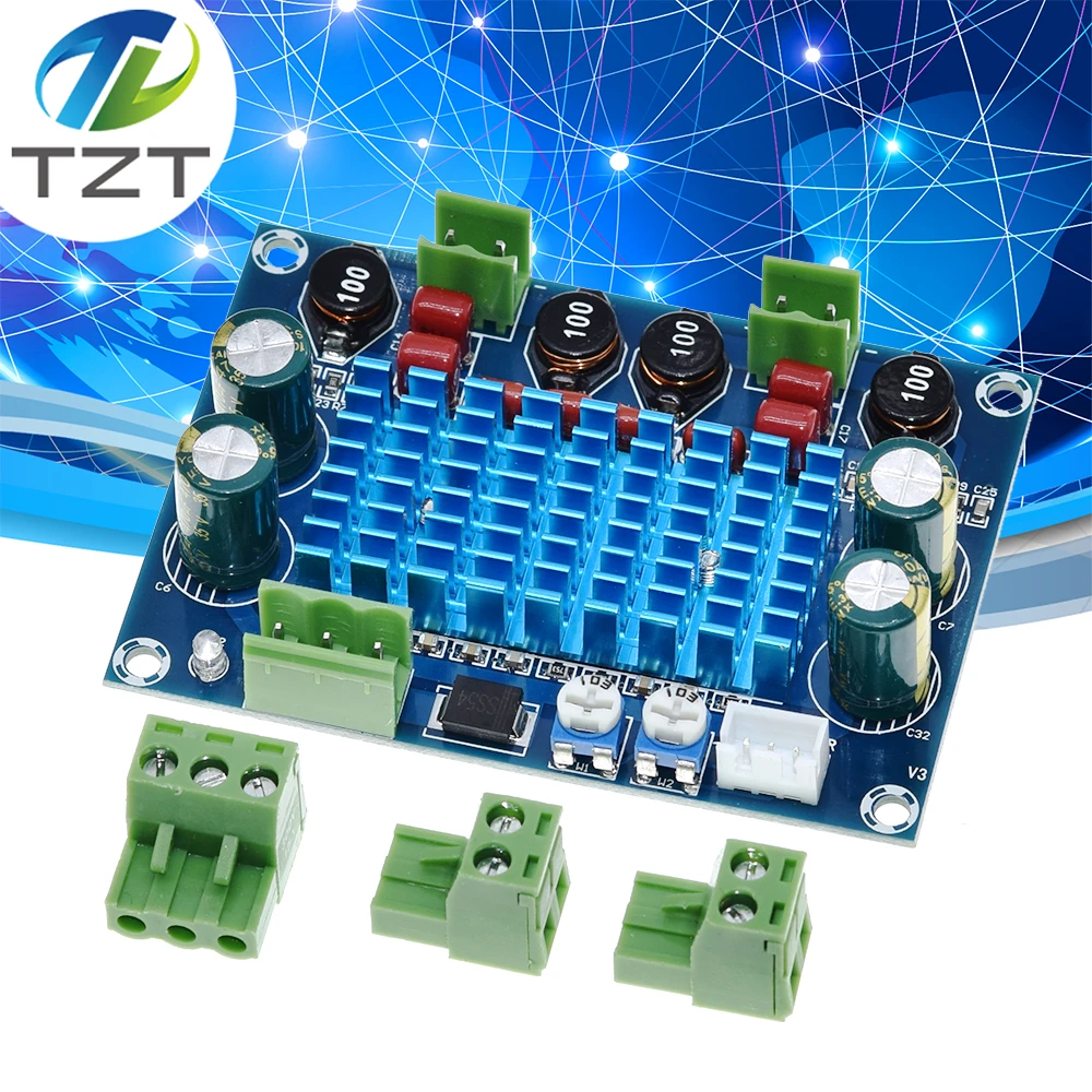 High Power Digital HIFI Power Amplifier Board 2*120W XH M572 TPA3116D2