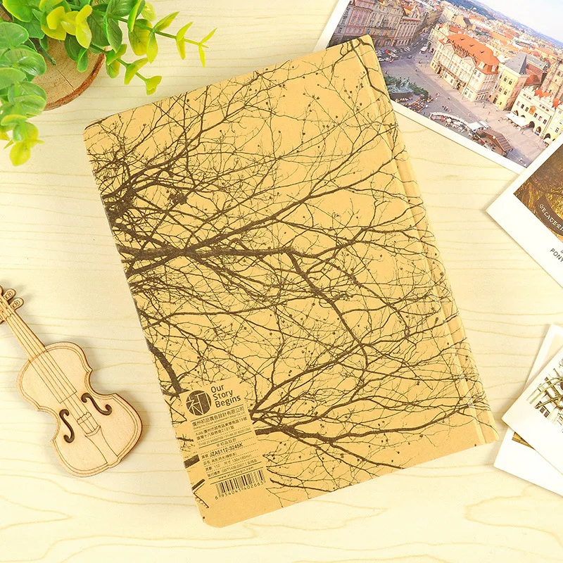 Ourstorystunds Goodbye Time Kraftpaper Жесткий Чехол для ноутбука пустые внутренние страницы ретро дневник ноутбук А5 красивый ноутбук
