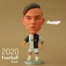Figuras de resina de 6,5 cm de altura muñecas Paul Dybala 2020 2,5 pulgadas