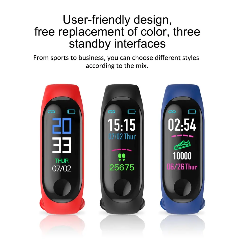 Цветной ips-экран, умный спортивный фитнес-браслет, измеритель артериального давления, трекер активности, умный браслет для мужчин и женщин, часы