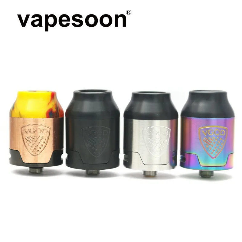 

Vape Vaporizer VGOD Elite RDA Tank 24mm Atomizer Dual Vertical Post Design for Electronic Cigarette Box Mod / Mechanical
