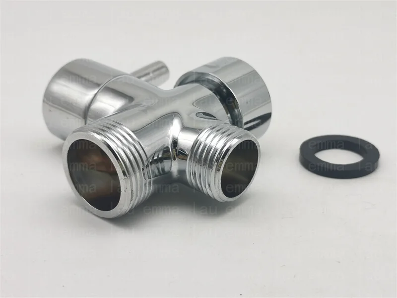 Diverter Valve DN15 DN20 1/2" 3/4" Faucet Switch Adapter Kitchen Sink Splitter Diverter 3-Way Valve Water Tap Connector for Toilet Bidet Shower