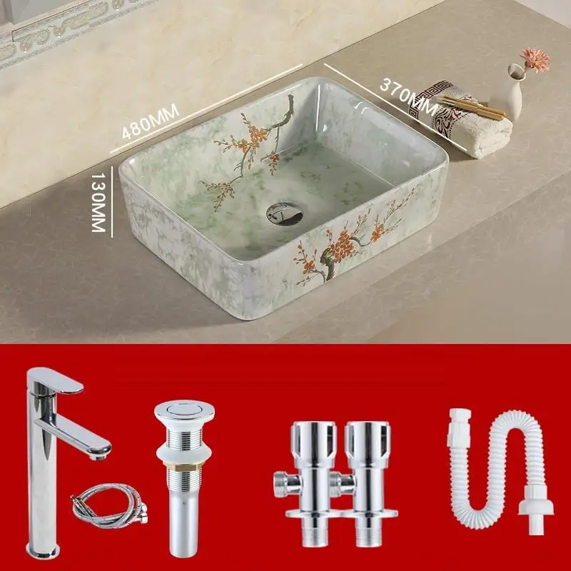 Appoggio туалетный столик Lavandino Bagno Waschtisch Sobre Encimera Wasbak Mano Salle De Bain Lavabo умывальник Pia Cuba Banheiro ванная раковина - Цвет: MODEL G